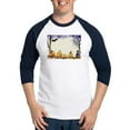 thumbnail image 1 of CafePress - Watercolor Halloween Night - Cotton Baseball Jersey, 3/4 Raglan Sleeve Shirt, 1 of 4