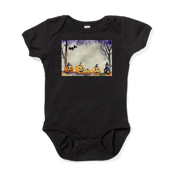 CafePress - Watercolor Halloween Night - Cute Infant Bodysuit Baby Romper - Size Newborn - 24 Months