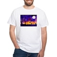 thumbnail image 1 of CafePress - Watercolor Halloween Night Men's Value T Shirt - Men's White Classic Cotton T-Shirts, 1 of 4