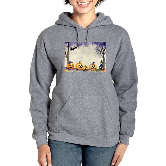 CafePress - Watercolor Halloween Night - Pullover Hoodie, Classic & Comfortable Hooded Sweatshirt