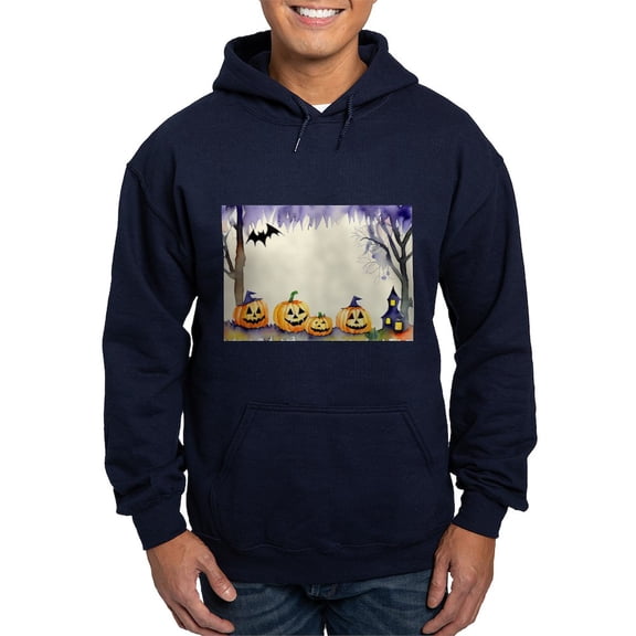 CafePress - Watercolor Halloween Night - Pullover Hoodie, Classic, Comfortable Hooded Sweatshirt