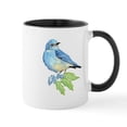 thumbnail image 1 of CafePress - Watercolor Mountain Bluebird Bird Nature Art Mugs - 11 oz Ceramic Mug - Novelty Coffee Tea Cup, 1 of 4