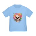 thumbnail image 1 of CafePress - Watercolor Skull & Roses Toddler T Shirt - Cute Toddler T-Shirt, 100% Cotton, 1 of 4