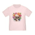 thumbnail image 1 of CafePress - Watercolor Skull & Roses Toddler T Shirt - Cute Toddler T-Shirt, 100% Cotton, 1 of 4