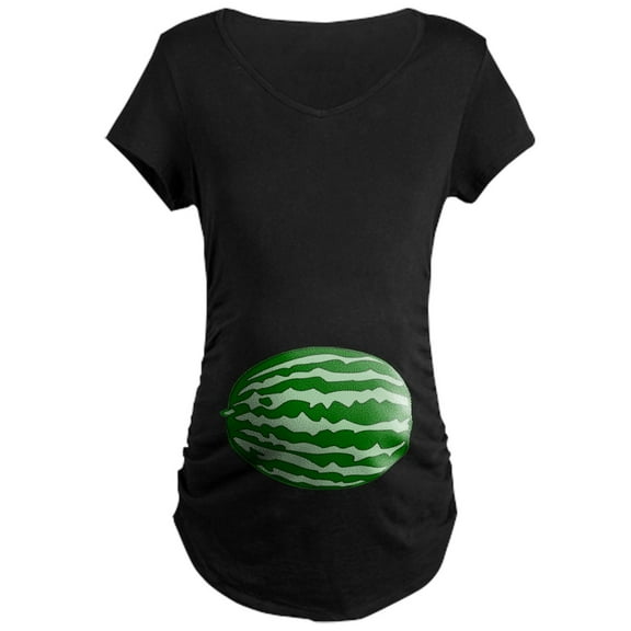 CafePress - Watermelon Baby Maternity Dark T Shirt - Maternity Dark T-Shirt