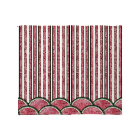 CafePress - Watermelon Mania Double Row Border Stripes Throw - Soft Fleece Throw Blanket, 50"x60" for All Ages