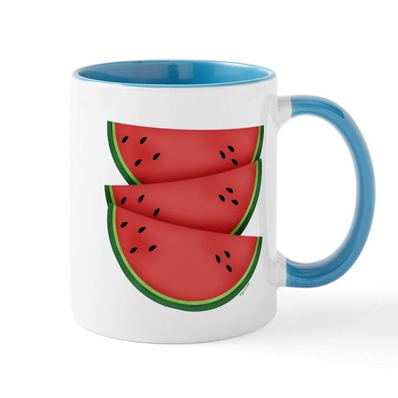 CafePress - Watermelon Mug - 11 oz Ceramic Mug - Novelty Coffee Tea Cup