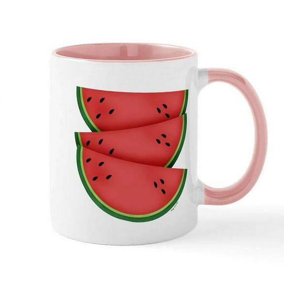 CafePress - Watermelon Mug - 11 oz Ceramic Mug - Novelty Coffee Tea Cup
