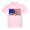 thumbnail image 1 of CafePress - Wavy American Flag T Shirt - Light T-Shirt Kids XS-XL, 1 of 4