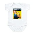 thumbnail image 1 of CafePress - We Can Do It, Rosie The Riveter Body Suit - Baby Light Bodysuit, Size Newborn - 24 Months, 1 of 4