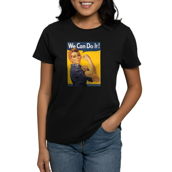 CafePress - We Can Do It WWII T Shirt - Women's Traditional Fit Dark T-Shirt