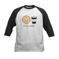 thumbnail image 1 of CafePress - We Go Together Like Coffee And Donuts Baseball Jer - Kids Cotton Baseball Jersey, 3/4 Sleeve Shirt, 1 of 4