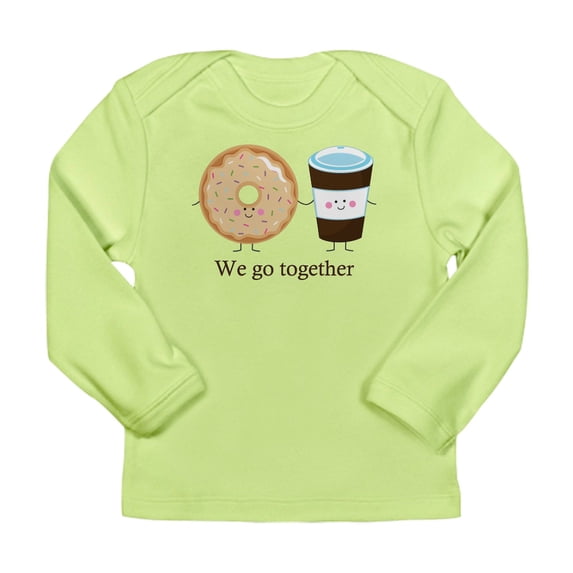 CafePress - We Go Together Like Coffee And Donuts Long Sleeve - Long Sleeve Infant T-Shirt