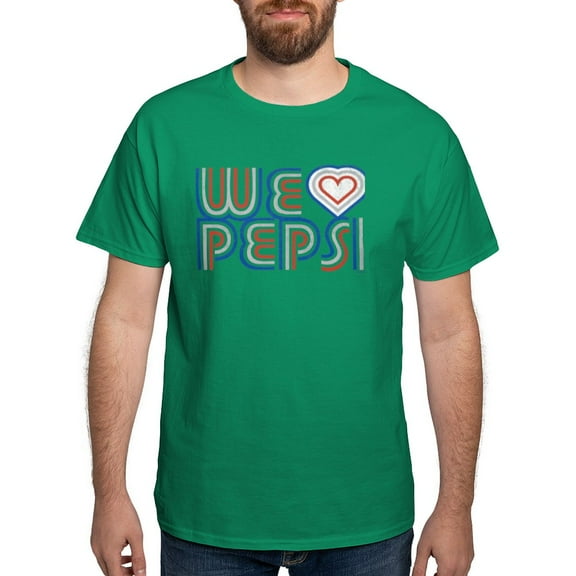 CafePress - We Heart Pepsi T Shirt - Men's Classic Graphic Cotton T-Shirt