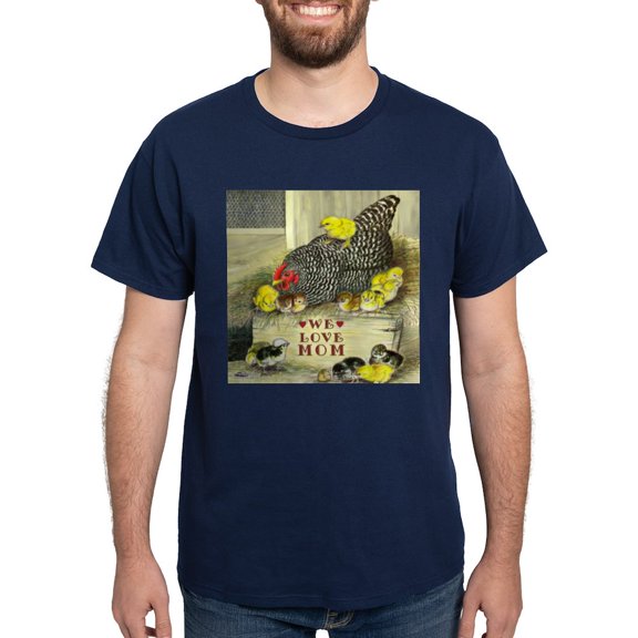 CafePress - We Love Mom! Dark T Shirt - Men's Classic Graphic Cotton T-Shirt