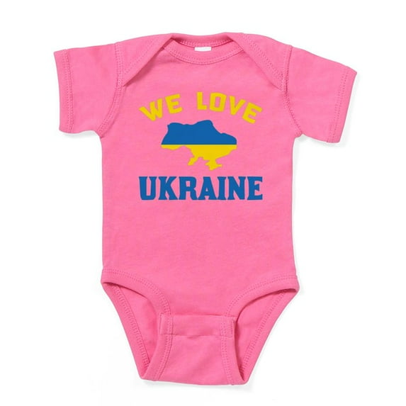 CafePress - We Love Ukraine Body Suit - Cute Infant Bodysuit Baby Romper - Size Newborn - 24 Months