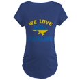 thumbnail image 1 of CafePress - We Love Ukraine Maternity T Shirt - Maternity Dark T-Shirt, 1 of 3