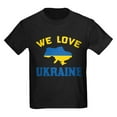 thumbnail image 1 of CafePress - We Love Ukraine T Shirt - Dark T-Shirt Kids XS-XL, 1 of 4