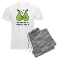 thumbnail image 1 of CafePress - We Make A Great Pear Men's Light Pajamas - Men's Light Loose Fit Cotton Pajama Set, 1 of 7