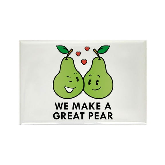 CafePress - We Make A Great Pear - Rectangle Magnet, 2"x3" Refrigerator Magnet