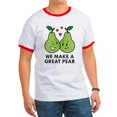 thumbnail image 1 of CafePress - We Make A Great Pear Ringer T - 100% Cotton Ringed T-Shirt, 1 of 4