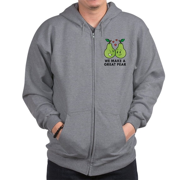 CafePress - We Make A Great Pear Zip Hoodie - Zip Hoodie, Classic Hooded Sweatshirt with Metal Zipper
