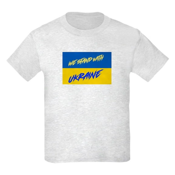 CafePress - We Stand With Ukraine T Shirt - Light T-Shirt Kids XS-XL