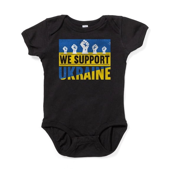 CafePress - We Support Ukraine Body Suit - Cute Infant Bodysuit Baby Romper - Size Newborn - 24 Months