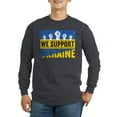 thumbnail image 1 of CafePress - We Support Ukraine Long Sleeve T Shirt - Long Sleeve Dark T-Shirt, 1 of 4