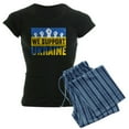 thumbnail image 1 of CafePress - We Support Ukraine Pajamas - Women's Short Sleeve Print T-Shirt and Pants Dark Cotton Pajama Set, 1 of 7