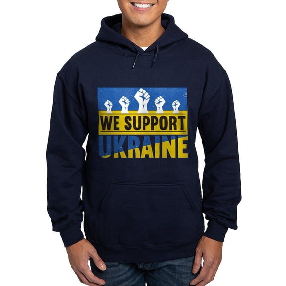 CafePress - We Support Ukraine Sweatshirt - Pullover Hoodie, Classic, Comfortable Hooded Sweatshirt