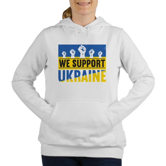 CafePress - We Support Ukraine Sweatshirt - Women's Hooded Sweatshirt