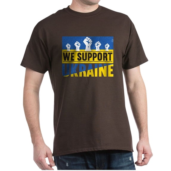 CafePress - We Support Ukraine T Shirt - 100% Cotton T-Shirt