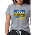 thumbnail image 1 of CafePress - We Support Ukraine T Shirt - Womens Tri-blend T-Shirt, 1 of 1