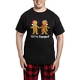 thumbnail image 1 of CafePress - We're Engaged Christmas Men's Dark Pajamas - Men's Dark Loose Fit Cotton Pajama Set, 1 of 7
