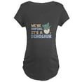 thumbnail image 1 of CafePress - We're Hoping It's A Dinosaur Maternity Dark T Shir - Maternity Dark T-Shirt, 1 of 3