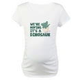 thumbnail image 1 of CafePress - We're Hoping It's A Dinosaur Maternity T Shirt - Cotton Maternity T-shirt, Cute & Funny Pregnancy Tee, 1 of 4