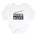 thumbnail image 1 of CafePress - Weapons Of Mass Percussion Body Suit - Long Sleeve Cotton Baby Bodysuit, 1 of 4