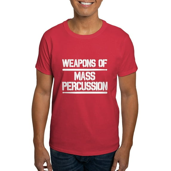 CafePress - Weapons Of Mass Percussion Dark T Shirt - Men's Classic Graphic Cotton T-Shirt