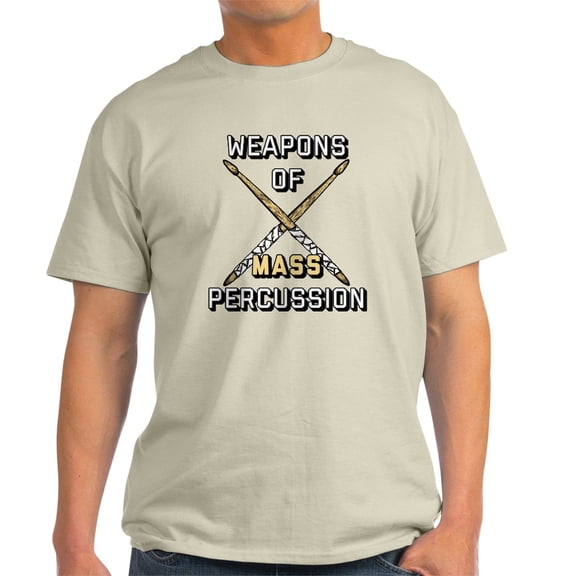CafePress - Weapons Of Mass Percussion Light T Shirt - Men's Classic Graphic T-Shirt