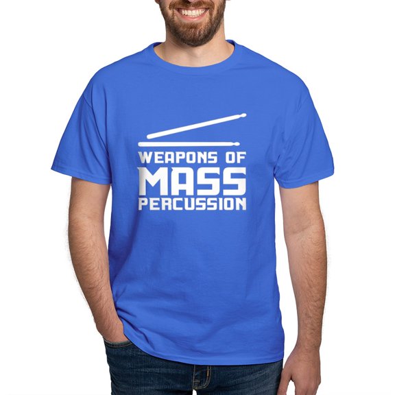 CafePress - Weapons Of Mass Percussion T Shirt - Men's Classic Graphic Cotton T-Shirt