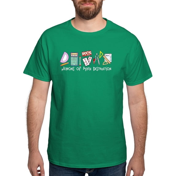 CafePress - Weapons Of Math Destruction Dark T Shirt - Men's Classic Graphic Cotton T-Shirt