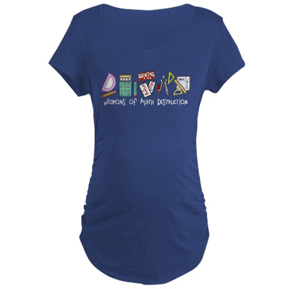 CafePress - Weapons Of Math Destruction Maternity Dark T Shirt - Maternity Dark T-Shirt