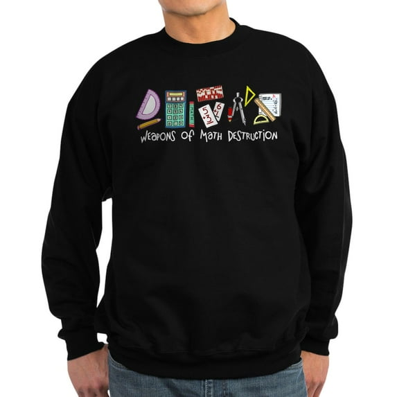 CafePress - Weapons Of Math Destruction Sweatshirt (Dark) - Classic Crew Neck Sweatshirt
