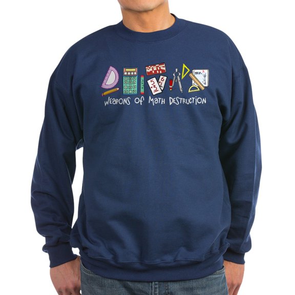 CafePress - Weapons Of Math Destruction Sweatshirt (Dark) - Classic Crew Neck Sweatshirt