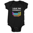 thumbnail image 1 of CafePress - Wear This Periodically - Cute Infant Bodysuit Baby Romper, 1 of 1