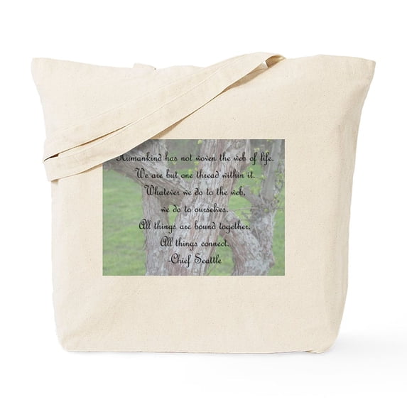 CafePress - Web Of Life Tote Bag - Unisex Canvas Tote Bag, Beige, 1-Piece