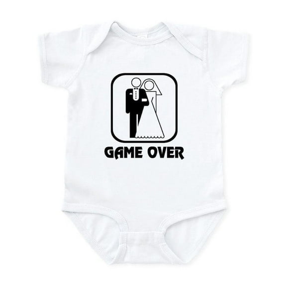 CafePress - Wedding Symbol: Game Over Infant Bodysuit - Baby Light Bodysuit, Size Newborn - 24 Months