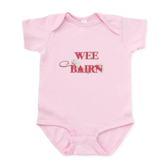 CafePress - Wee Bairn Pink Body Suit - Baby Light Bodysuit, Size Newborn - 24 Months