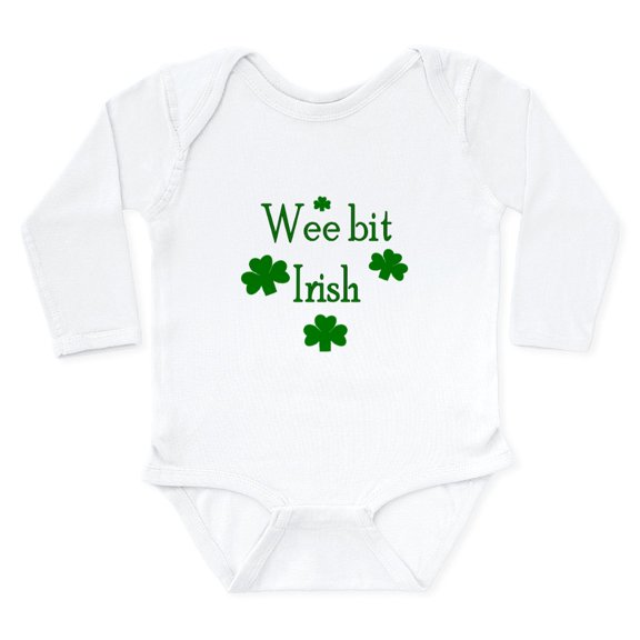 CafePress - Wee Bit Irish Body Suit - Long Sleeve Cotton Baby Bodysuit